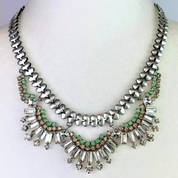 Stella Dot Belle Necklace Silver 